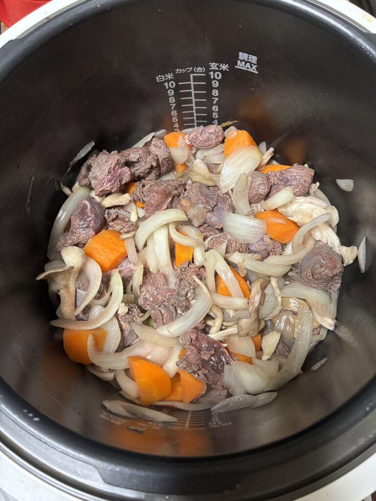 油が回った材料